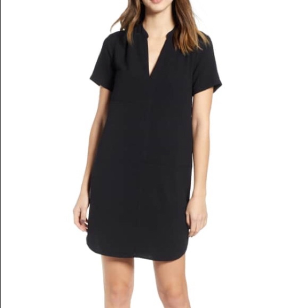 Nordstrom Hailey Crepe Dress; Black and Red avail.